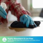 HOMEXCEL Black Microfiber Cleaning Cloth, 24 Pack Cleaning Towels for Kitchen, Lint Free, Scratch-Free, Highly Absorbent, and Reusable Cleaning Rags for House, Window and Glass, Cars, 11.5 X11.5 inch - Image 4