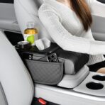 Arm Rest Cover for Car,Multi-Functional Car Armrest Storage Box with Tissue Box,Center Console Cup Holder,Phone Holder,Height Increasing Cars Center Console Organizer - Image 7