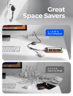 LISEN Multi Charging Cable, 3 in 1 Retractable Charging Cable, Retractable Car Charger with Type C/L/Micro USB Ports for iPhone 17 16 15 14 Pro/Samsung Galaxy S25/Kindle, Car Accessories for Women - Image 5