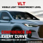 United Universal Black 1Ply Window Tint Film - 24" x100', 35% VLT Dyed PET Film, Deep Black Shade, 99% UV Block, Privacy & Interior Protection Film for Car, Truck, SUV, Home – Heat & Glare Control - Image 3