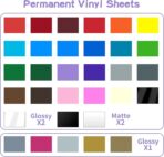 Lya Vinyl 65 Pack Permanent Vinyl, Self Adhesive Vinyl Sheets for Cutting Machine, Permanent Outdoor Sheets for Party Decoration, Sticker, DIY Mug, Car Decal - Image 2