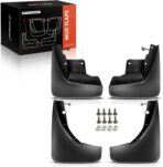 A-Premium Set of 4PCS Mud Flaps Splash Guards Mudguard Mudflap with Hardware Kits Accessory Compatible with Jeep Grand Cherokee (WK2), 2011-2022, Sport Utility, Black Color, Front LH RH and Rear LH RH
