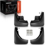 A-Premium Set of 4PCS Mud Flaps Splash Guards Mudguard Mudflap with Hardware Kits Accessory Compatible with Jeep Grand Cherokee (WK2), 2011-2022, Sport Utility, Black Color, Front LH RH and Rear LH RH