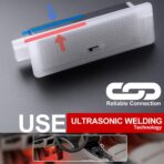 2PCS Led Courtesy Footwell Ambient Lights for B'MW 1 3 5 6 7 Series X1 X3 X5 X6 Z4 E82 E88 E90 E91 E92 F12 F13 E84 E83 F25 6500K White Red Blue Interior Atmosphere Lamp Under Dashboard Floor Light - Image 6