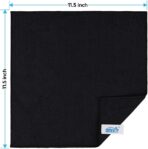 HOMEXCEL Black Microfiber Cleaning Cloth, 24 Pack Cleaning Towels for Kitchen, Lint Free, Scratch-Free, Highly Absorbent, and Reusable Cleaning Rags for House, Window and Glass, Cars, 11.5 X11.5 inch - Image 2
