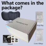 TESBEAUTY Nappa Leather Headrest Pillow 2 Packs for Tesla Neck Pillow Uniquely Designed for Tesla Model Y/3/S/X Tesla Car Neck Support Cushion for People Under 5'7" Black - Image 6