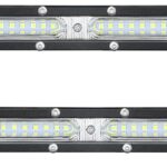 STDYSUN Ultra Slim Single Row LED Offroad Driving Fog Lights Bar 2Pcs 7Inch Waterproof Auxiliary Work Lights Grille Lights Bar fit for Motorcycle Truck Trator ATV UTV Golf Cart Boat Cars