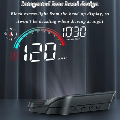 Car Heads up Display for Audi S3 S4 S6 S8 V8 Long RS 3 Fox 5000 Sedan, Digital HUD Speedometer with Real-Time Speed Display, USB Cable Plug and Play, Windshield Projector - Image 5