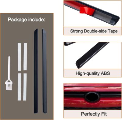 JDMCAR Front Center Grille Insert Cover Trim Compatible with 2024 2023 2022 2021 2020 Toyota 4Runner Accessories ABS Middle Grille Insert Cover Strips (Matte Black) - Image 5