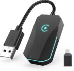 Wireless CarPlay Adapter, 2025 Upgraded Dual-Band (2.4GHz/5GHz) WiFi, Converts Wired to Wireless CarPlay, More Stable & Auto-Connect, Plug & Play for OEM Wired CarPlay Cars & iPhone iOS 10+ (Black).