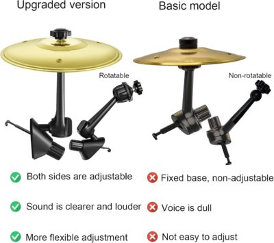 Mini Car Drum Cymbal For Car Air Vent (Gold) – Crash Cymbal Dashboard Ornament Accessory for Musicians, Drummers, Music Lovers – Funny Auto Interior Gift for Men Women Teens - Image 7