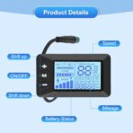 E Bike Display Ebike Screen GD01 Waterproof 5 Pin Electric Bicycle Lcd Display Control Monitor For 24V 36V 48V E-Bike Replacement Part - Image 5