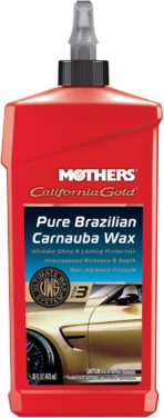 Mothers California Gold Pure Brazilian Carnauba Wax, 16 oz. — Ultimate Wax System Step 3, Delivers Deep Shine & Long-Lasting Protection, Enhances Richness & Depth for All Paints (05750)
