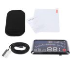 5.5-Inch HD OBD II, Car GPS HUD with Speed Warning, Fuel Consumption and Temperature Monitoring