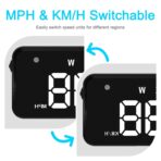 Heads up Display for Cars Windshield, Car HUD Display, Plug & Play USB, MPH/KMH Switch, Speed Calibration, Adjustable Brightness, Overspeed Alert, Large Font Display - Image 2