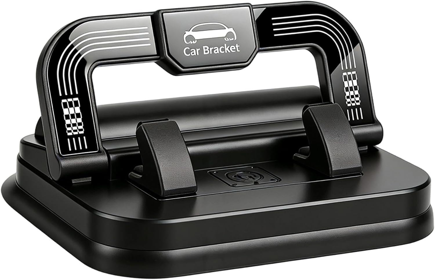 61DVKJJefkL._AC_SL1500_.jpg Car Phone Holder 360 Degree Rotation, Suitable for car Navigation in-car Dashboard, Horizontal and Vertical Screen Adjustment Angle, Suction Cup Fixed Non-Slip Mobile Phone Holder Suitable (Black) - Image 1