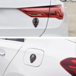 TOMALL 2Pcs Skeleton Skull Logo Devil Death Emblem Badge 3D Metal Decals Stickers Decoration for Cars Trucks Motorcycle Mobile Phone Computer Laptop for Men Boy(Black Red) - Image 7