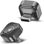 Wireless CarPlay & Android Auto Adapter, USB-A Plug-in Dongle, Converts Factory Wired CarPlay/Android Auto to Wireless (Gloss Black,USB-A)