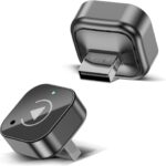 Wireless CarPlay & Android Auto Adapter, USB-A Plug-in Dongle, Converts Factory Wired CarPlay/Android Auto to Wireless (Gloss Black,USB-A)