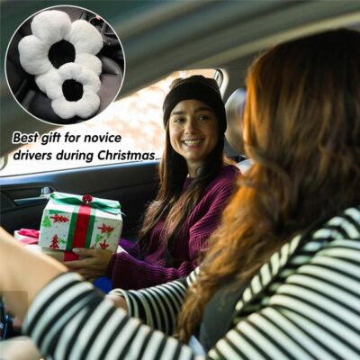 4 Pack Plush Flower Car Headrest Pillow and Lumbar Support Pillow Soft Comfortable Car Headrest Pillow Cute Car Accessories for Car Driving Cute Neck Pillows for Driving Car Decor - Image 7