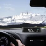Car Wireless Heads up Display, Solar HUD Head Up Display Digital GPS Speedometer Driving with LCD Screen - Image 2