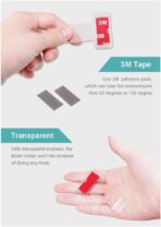 Hypersonic Car Windshield Parking Tickets Holder Transparent Auto Accessories Clip 2PCS - Image 5