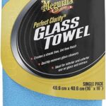 Meguiar's Perfect Clarity Glass Towels, Keep Windows Sparkling Using Premium Reusable Glass Cleaning Towels with a Superior Streak Free and Lint Free Finish, 3 Pack