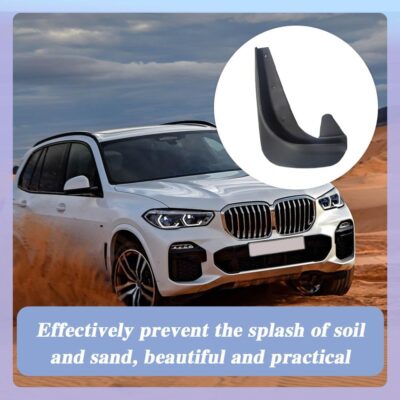 4PCS Car Mud Flaps, Black Mud Flaps Splash Guards, Front & Rear Side Mud Guard, No Drilling Mudguards Fenders Car Exterior Accessories Universal for Most Cars, Truck Vehicle - Image 7