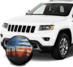 Spare Tire Cover American Flag Waterproof Dust-Proof Universal 14 Inch Wheel Protectors Camper Tire Cover Fit for RV Trailer Truck Jeep SUV Rav4 Motorhome Travel Trailer Accessories - Image 3