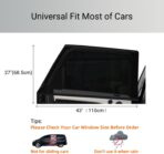 2Pack Car Window Shades Mesh Screen 27"x43", Universal Fit Most of Cars, Large SUV, Pickup, Sunshade for Car Camping UV Protection Breathable Mesh Baby Side Window Covers - Image 3