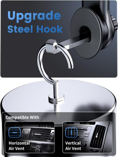 eSamcore Car Vent Phone Mount, Car Phone Holder Mount with Swing Arm Air Vent Clip Car Mount Cell Phone Holder Car for iPhone 17/16/ 15/14/ 13 Pro Max & All 4.7" - 6.9" Android Smartphone - Image 5