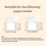 2-in-1 Car Tissue Holder & Trash Bin Organizer Cute Plush Bear/Rabbit/Capybara for Armrest Easy to Install Soft & Adorable (Rabbit) - Image 2