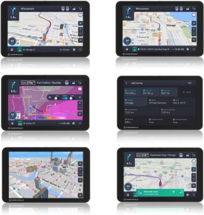 Rand McNally OverDryve 8 Pro II Truck GPS & Connected Tablet, Car Navigation with 8” Display, Built-in Satellite Radio, Fully Adjustable Dash Cam (Renewed) - Image 6