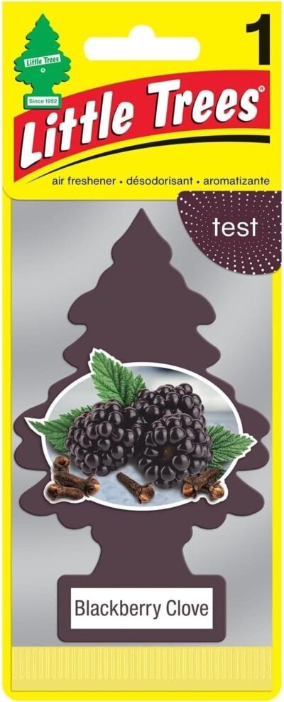 LITTLE TREES Car Air Freshener | Hanging Paper Tree for Home or Car | Blackberry Clove | Pack of 24 - Image 2
