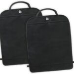 Munchkin® Back Seat Cover for Kids, Deluxe Kick Mats™ Car Seat Protector, Black, 2 Pack
