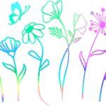 1Sheet Birth Month Flower Decal,Wildflower Decals,Boho Car Decal, Floral Vinyl Decal Gift for Plant Lovers/Gifts for Mom, Floral Car Decal, Mother Day Gift |4.8" Wide(Holographic)