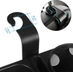 Accmor Car Headrest Backseat Organizer with Cup Holder, 3 in 1 Universal Backseat Car Organizer Tray Hold Bottles, Phone, Snacks, Trash, Non-Slip Grip Clip Car Seat Organizer Tray for Kids Adults - Image 9