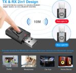 Bluetooth Car Aux Adapter, Wireless 5.0 Stereo Music Receiver Noise Cancelling Hands-Free Car Kits, Mini 3.5mm Jack Audio Adapter Transmitter for Car/Home Stereo, Speakers, PC, TV More Audio System - Image 3