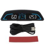 Speedometer for Car, Universal Car HUD Display Digital Speedometer with Speed Alarm Automatic Brightness Adjustment for Vehicle Smart and Fatigue Driving Alarm - Image 6
