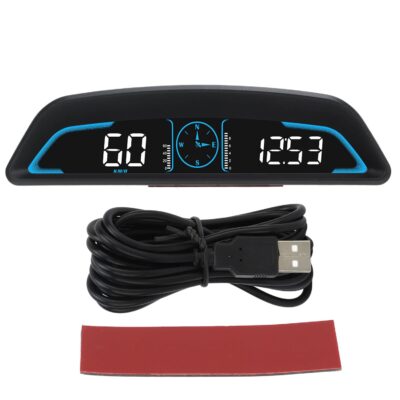 Speedometer for Car, Universal Car HUD Display Digital Speedometer with Speed Alarm Automatic Brightness Adjustment for Vehicle Smart and Fatigue Driving Alarm - Image 6