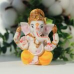 BangBangDa Indian Ganesh Idol Car Dashboard - Hindu Ganesha Statue Elephant God India Ganpati Lord Murti Mandir Diwali Gifts Yoga Zen Meditation Room Altar Shrine Kit Temple Puja Pooja Items Decor - Image 3