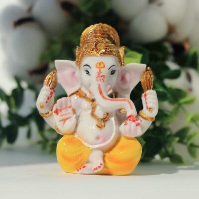 BangBangDa Indian Ganesh Idol Car Dashboard - Hindu Ganesha Statue Elephant God India Ganpati Lord Murti Mandir Diwali Gifts Yoga Zen Meditation Room Altar Shrine Kit Temple Puja Pooja Items Decor - Image 3