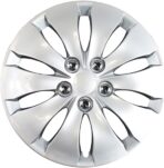 Upgrade Your Auto Set of Four 16" Silver Hubcap Wheel Covers for Honda Accord 2008-2012 (Push-on) - Image 3