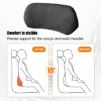 Car Lumbar Support Pillow, Memory Foam Vehicle Seat Lower Back Support Cushion for Back Pain Relief & Sciatica, Comfortable Auto Driver Seat Pad, Universal for Vehicles (Black) - Image 5