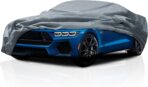 5 Layer Custom Fit Car Cover for 2005-2023 Ford Mustang Durable Dustproof Windproof with Mirror Pockets Pollution, Dust, Sun, Snow, Rain, Winter All Weather Protection, Breathable