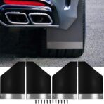 Car Mud Flaps Universal Fit Splash Guards with Night Reflectors Car Mudguard Front and Rear Protection for Trucks Cars SUVs Vans, 4Pcs
