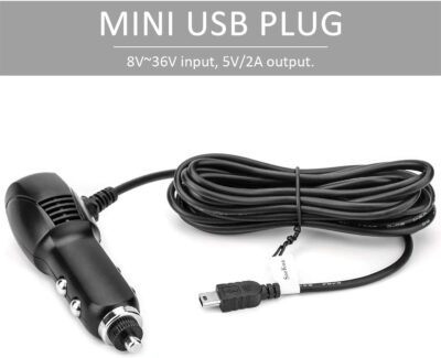 Dash Cam Charger Mini USB, Car Charger with USB Port Compatible with APEMAN, Rexing, Byakov, AKASO, Crosstour, Trekpow, Pruveeo, OldShark, Garmin and Most Other Dash Cam, Android Devices. (11.5FT) - Image 5