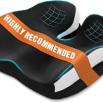 Seat Cushions for Office Chairs Wheelchair Cushion for Long Sitting Back Pain，Memory Foam Seat Car Computer Desk Chair Cushion，Coccyx Cushion for Tailbone Pain Relief Cushion Office Chair Black