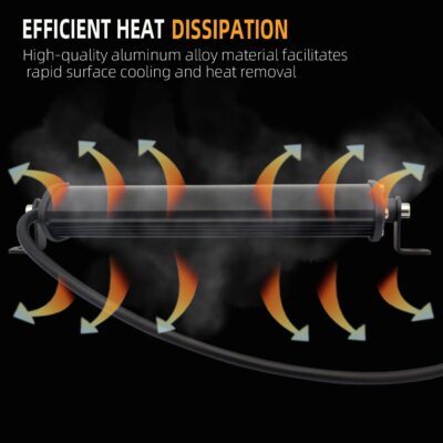 STDYSUN Ultra Slim Single Row LED Offroad Driving Fog Lights Bar 2Pcs 7Inch Waterproof Auxiliary Work Lights Grille Lights Bar fit for Motorcycle Truck Trator ATV UTV Golf Cart Boat Cars - Image 4