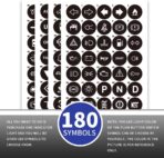 2Pcs 8MM 12V-24V LED Indicator Light with 180 Changeable Symbols, IP67 Waterproof, Pre-Wired Customizable Pilot Dash Directional Warning Lights for Car Truck Boat Marine RV Off-Road(Blue) - Image 8